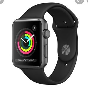 Apple Watch Series 3 Space Gray 38mm Black Band